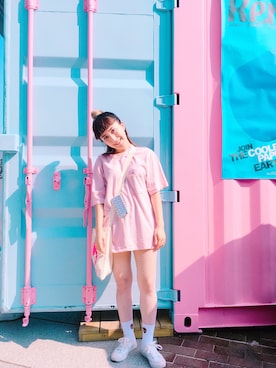 「WEGO（ウィゴー）のアイテム（バッグ、ベージュ系）」を使った、西野緑さん（レディース・157cm）の秋コーディネート