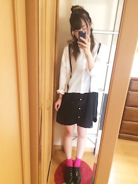 「時計」｜「アイテム（シャツワンピース）」を使った、hanaさん（レディース・163cm）の夏コーディネート