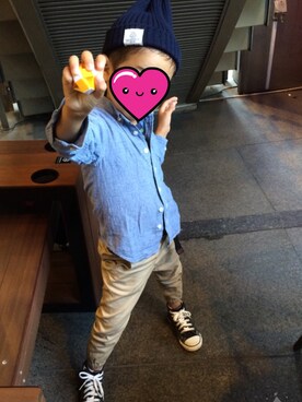 「JOURNAL STANDARD（ジャーナルスタンダード）のアイテム（トップス）」を使った、sh76hさん（キッズ・120cm）の冬コーディネート