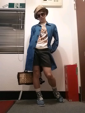 「AVAN LILY（アヴァンリリィ）のアイテム」を使った、Michisato Watanabeさん（メンズ・165cm）の夏コーディネート
