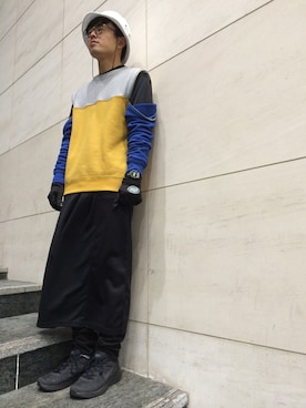 「PHENOMENON（フェノメノン）のアイテム（スウェット）」を使った、kazuyaさん（メンズ・172cm）の冬コーディネート