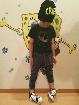 「SISLEY（シスレー）のアイテム（帽子）」を使った、忘羨さん（キッズ・110cm）の夏コーディネート