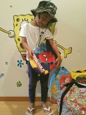 「5歳」｜「アイテム（ビーチサンダル）」を使った、忘羨さん（キッズ・110cm）の夏コーディネート