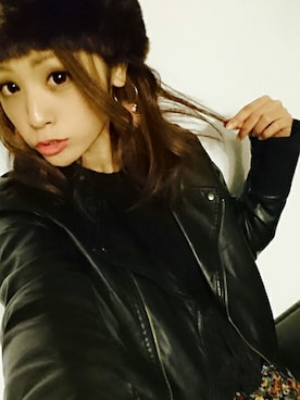 「ロシア帽」｜「アイテム（ジャケット/アウター）」を使った、7miyoさん（レディース・162cm）の秋コーディネート