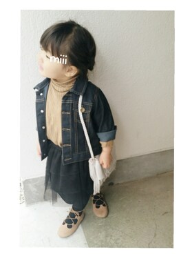 みー🐱さん（キッズ・90cm）の冬コーディネート