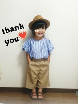 みー🐱さん（キッズ・90cm）の夏コーディネート