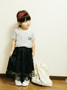 みー🐱さん（キッズ・90cm）の秋コーディネート