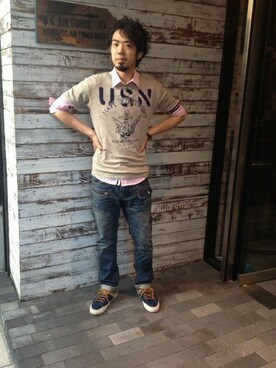 KJさん(メンズ・180cm)の春コーディネート