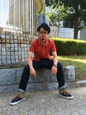 KJさん（メンズ・180cm）の夏コーディネート