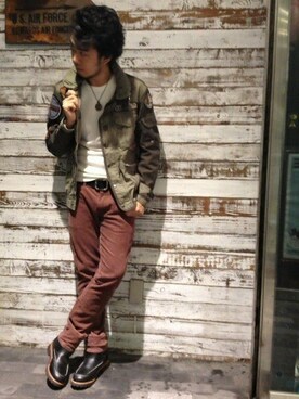 KJさん（メンズ・180cm）の秋コーディネート