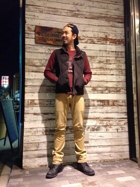 KJさん（メンズ・180cm）の冬コーディネート