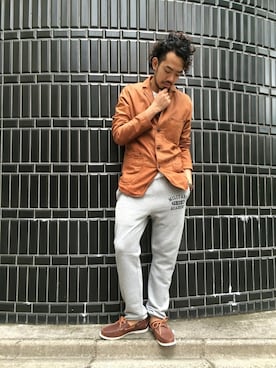 「AVIREX（アヴィレックス）のアイテム（テーラードジャケット）」を使った、KJさん（メンズ・181cm）の夏コーディネート