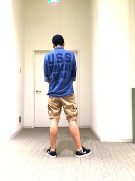「背中で語る」｜KJさん（メンズ・181cm）の夏コーディネート
