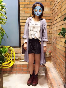 「KATIE JUDITHのアイテム」を使った、カヨウさん（レディース・151cm）の秋コーディネート