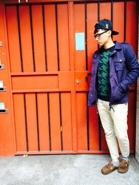 「Life8（ライフエイト）のアイテム（ジャケット/アウター）」を使った、Johnny さん（メンズ・176cm）の冬コーディネート