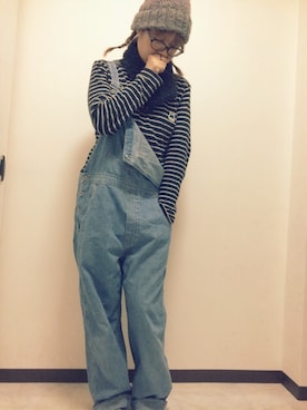 「アイテム（スマホグッズ）」を使った、comakeiさん（レディース・166cm）の冬コーディネート