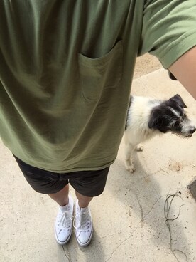 「H&M（エイチ・アンド・エム）のアイテム（その他パンツ、ブラック系）」を使った、kokiさん（メンズ）の夏コーディネート