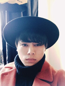 「H&M（エイチ・アンド・エム）のアイテム（ハット、ブラック系）」を使った、kokiさん（メンズ）の冬コーディネート