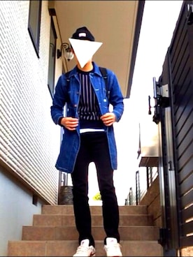 「ベンデイビス」｜「アイテム（ニットキャップ/ビーニー）」を使った、タクマさん（メンズ・173cm）の春コーディネート