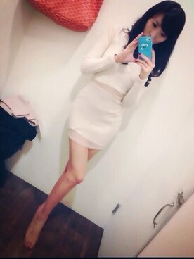 「gumzziのアイテム（ワンピース、ホワイト系）」を使った、tsuitihsiaさん（レディース・170cm）の夏コーディネート