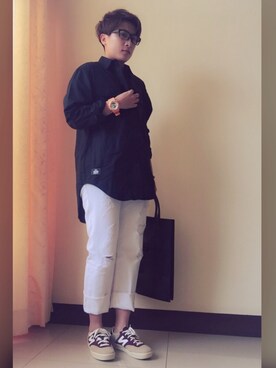 「NEW BALANCE（ニューバランス）のアイテム（シューズ、その他）」を使った、L.Tさんの春コーディネート