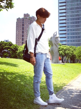 「STREAM TRAIL（ストリームトレイル）のアイテム」を使った、L.Tさん（レディース・163cm）の夏コーディネート