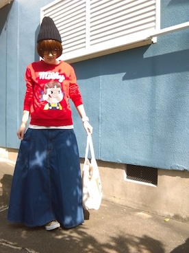 ゴールド系のアイテムを使った ペコちゃん の人気ファッションコーディネート 髪型 ショートヘアー Wear