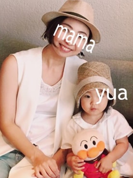 「2歳3ヶ月」｜「アイテム（ワンピース）」を使った、yuaさん（キッズ・80cm）の夏コーディネート