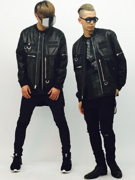 「alexanderwang（アレキサンダーワン）のアイテム（ブルゾン）」を使った、HALO TOKYOさん（メンズ・185cm）の春コーディネート