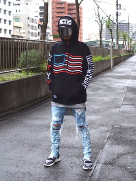 「KTZ（ケイティーゼット）のアイテム（帽子）」を使った、HALO TOKYOさん（メンズ・178cm）の秋コーディネート