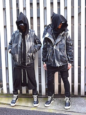 「DRKSHDW（ダークシャドウ）のアイテム（ジャケット/アウター）」を使った、HALO TOKYOさん（メンズ・178cm）の秋コーディネート