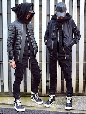 「DRKSHDW（ダークシャドウ）のアイテム（ジャケット/アウター）」を使った、HALO TOKYOさん（メンズ・178cm）の秋コーディネート