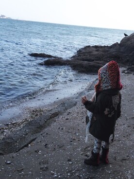 「アイテム（モッズコート）」を使った、asu-さん（キッズ・110cm）の冬コーディネート