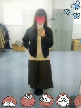 「SEVENDAYS=SUNDAY（セブンデイズサンデイ）のアイテム（その他アウター）」を使った、こたえさん（レディース・148cm）の秋コーディネート