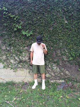 「UNDEFEATED （アンディフィーテッド）のアイテム（カーゴパンツ）」を使った、kengyuさん（メンズ・170cm）の秋コーディネート