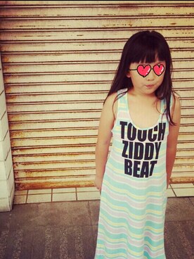 「ZIDDY（ジディ）のアイテム（ワンピース/ドレス、ホワイト系）」を使った、giallorossiさん（メンズ・175cm）の夏コーディネート