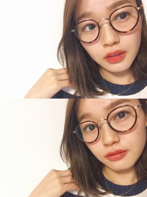 猪鼻ちひろ Oliver Peoplesのメガネを使ったコーディネート Wear