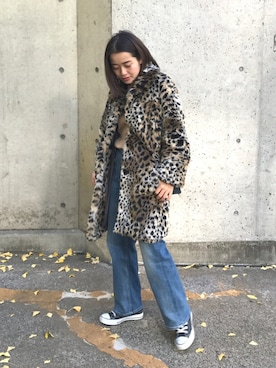 猪鼻ちひろさんの（Maison Kitsune | メゾンキツネ）を使ったコーディネート