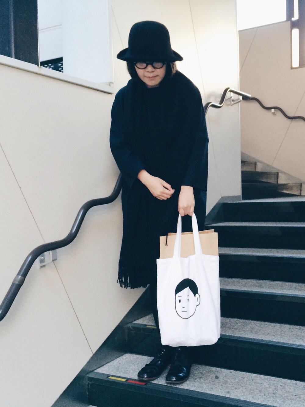 「twinkle」｜「twinkleのアイテム（ワンピース、ブルー系）」を使った、reiさん（レディース・162cm）の秋コーディネートの1枚目の写真