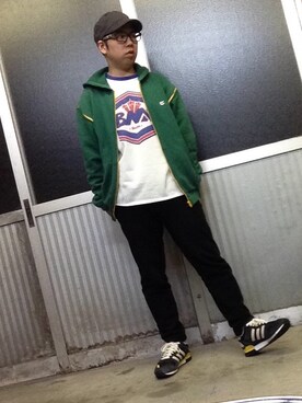 「recs（レックス）のアイテム」を使った、TAKERU.Nさん（メンズ・165cm）の春コーディネート