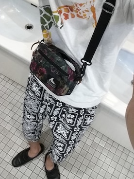 「動物モチーフ」｜「アイテム（その他シューズ）」を使った、もやひさん（メンズ・170cm）の夏コーディネート