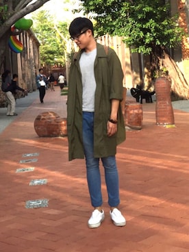 「LBC（エルビーシー）のアイテム」を使った、Talio Liさん（メンズ・175cm）の冬コーディネート