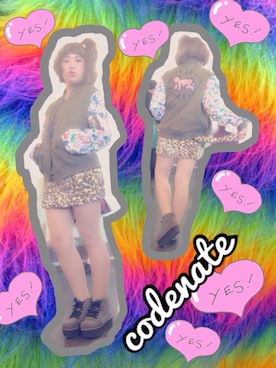 「WEGO（ウィゴー）のアイテム（ブルゾン）」を使った、かぉちゃす♡さん（レディース・166cm）の冬コーディネート