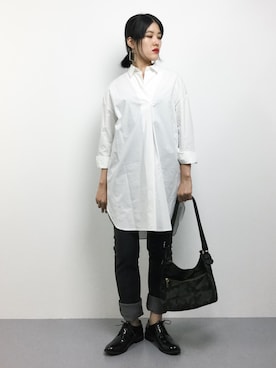 「J'studio（ジェイストゥディオ）のアイテム」を使った、ハマアイさん（レディース・161cm）の夏コーディネート