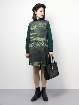 「THIS TABLE BY BEAU'RE SECOND（ヴュレセカンド）のアイテム」を使った、ハマアイさん（レディース・161cm）の秋コーディネート