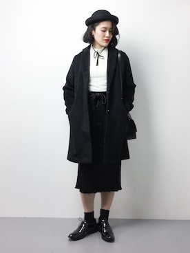 「SESTO（セスト）のアイテム（ジャケット/アウター）」を使った、ハマアイさん（レディース・161cm）の秋コーディネート