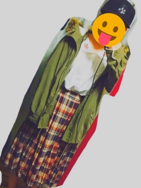 「ゆるゆる」｜「アイテム（キャップ）」を使った、あいうえおさん（レディース・161cm）の秋コーディネート