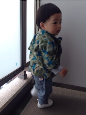 「babygap」｜「アイテム（ミリタリージャケット）」を使った、senさん（レディース・162cm）の春コーディネート