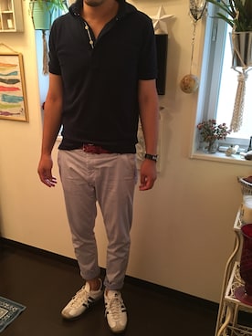 「MALIBU SHIRTS（マリブシャツ）のアイテム」を使った、ニックDさん（メンズ・177cm）の夏コーディネート