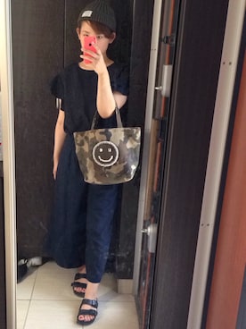 「カモフラバッグ」｜umiさん（レディース・160cm）の秋コーディネート